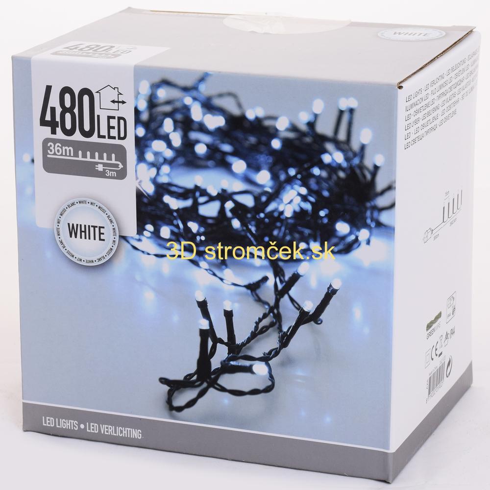 LED vianočné svetlá 480 (studená biela)